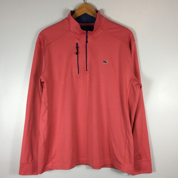 Vineyard Vines Other - Vineyard Vines Peach Half Zip Sweater   Size: L